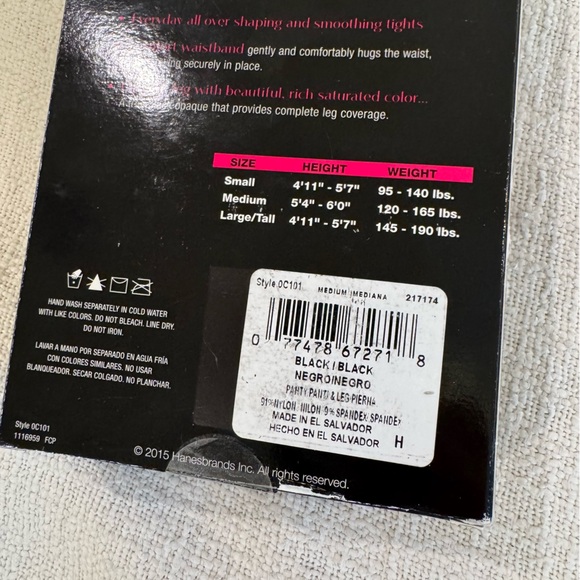 NWT SET of FOUR Maidenform Blackout Shaping Tights - Picture 3 of 8